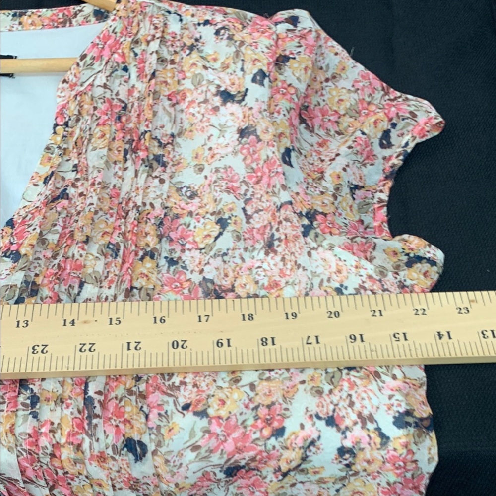 MSK Cream and Pink Casual Midi Sundress - Picture 9 of 11